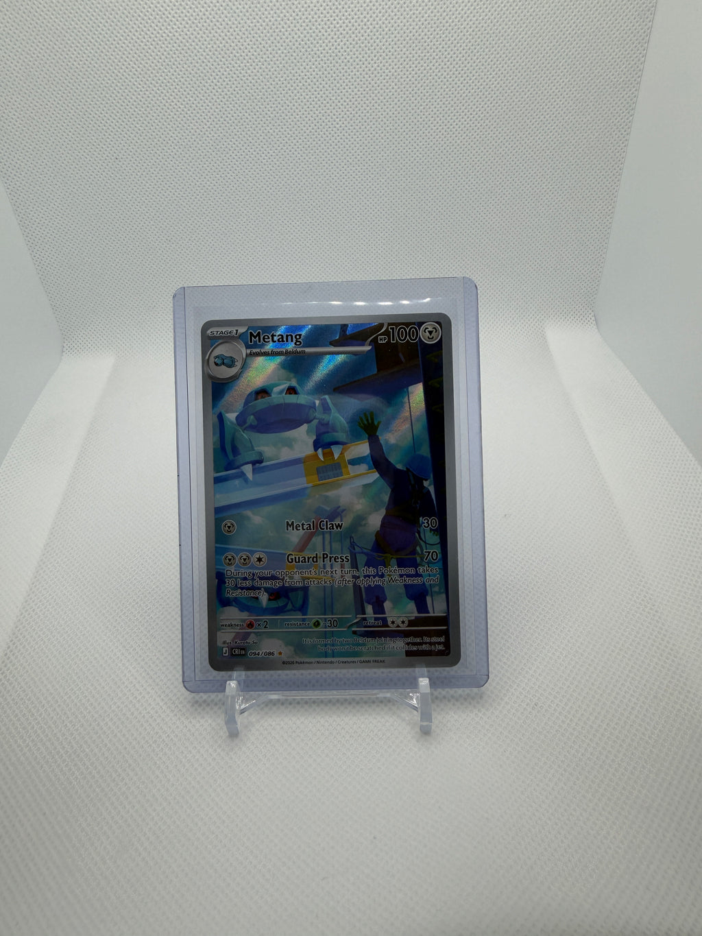 Pokemon Metang 094/086 Secret Rare Holo - Chaos Rising - English 2026