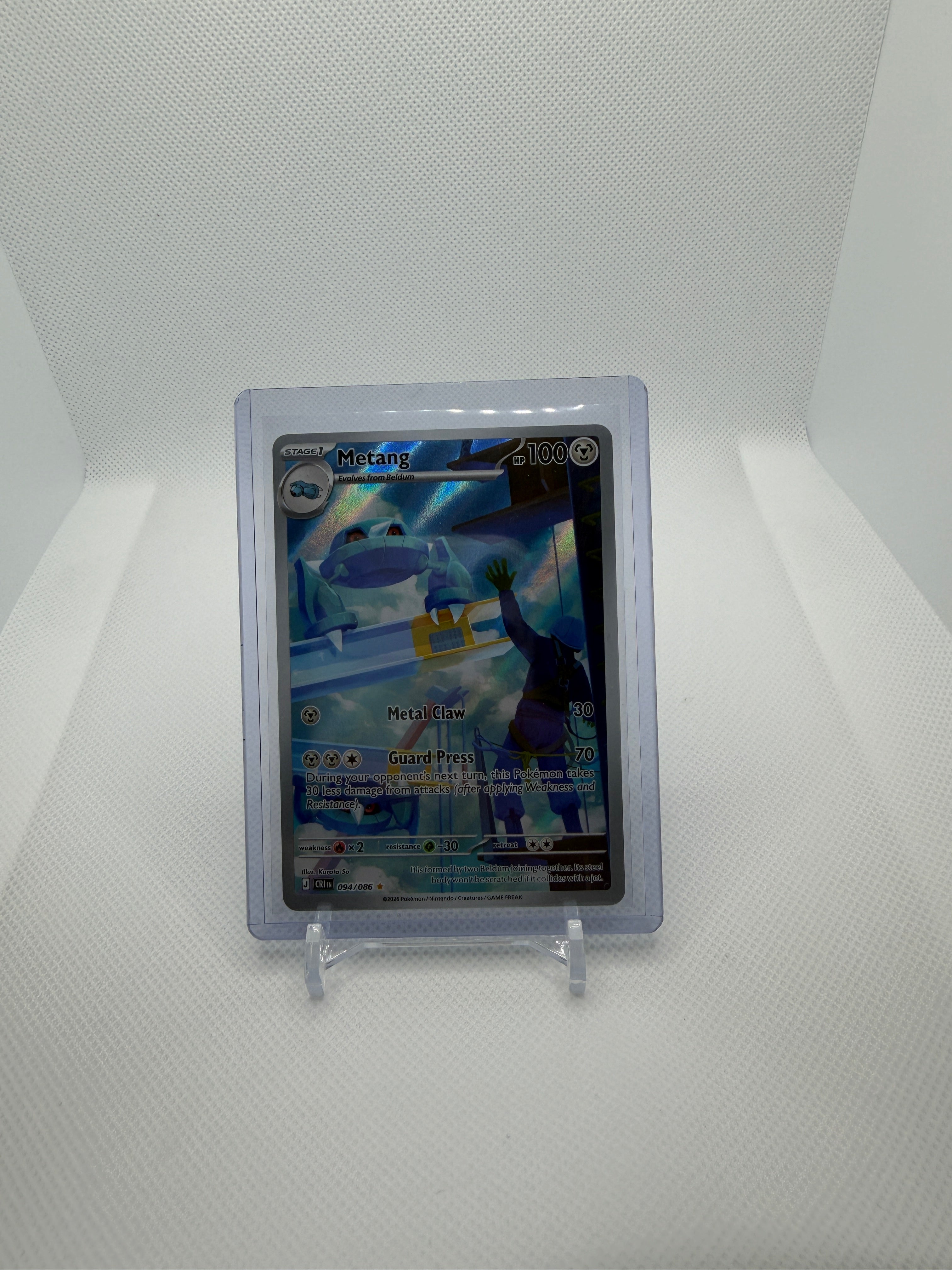 Pokemon Metang 094/086 Secret Rare Holo - Chaos Rising - English 2026