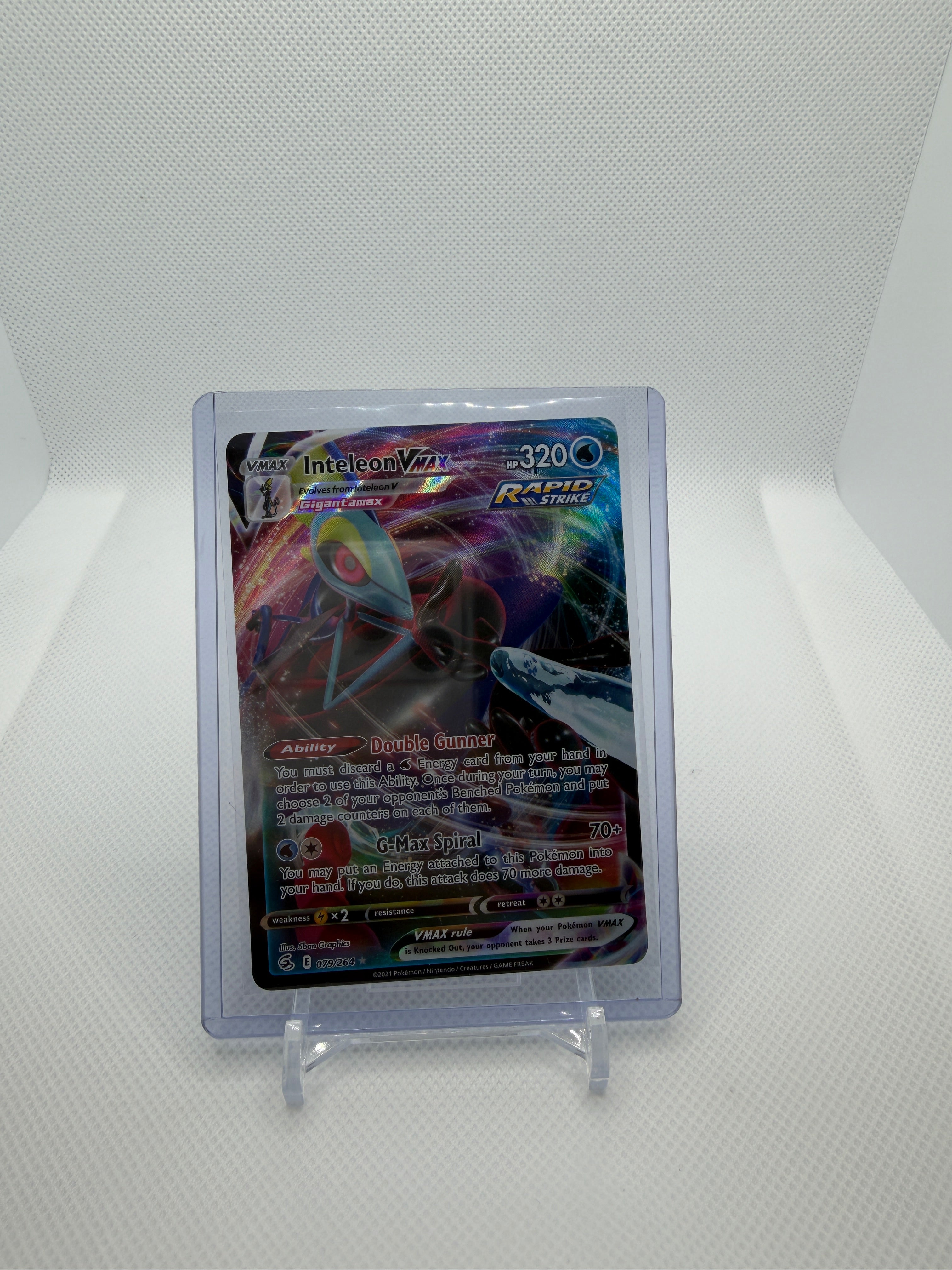Inteleon VMAX Holo Ultra Rare SWSH08: Fusion Strike 079/264